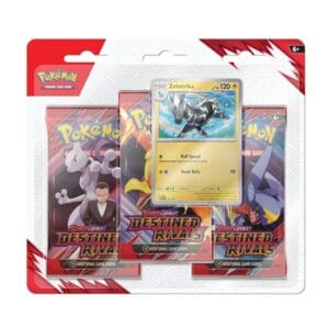 Pokémon Destined Rivals 3 Pack Blister Zebstrika