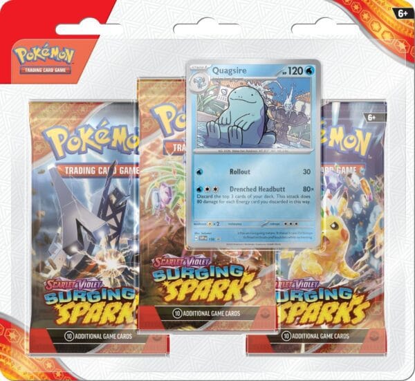 Surging Sparks 3 Pack Blister Quagsire