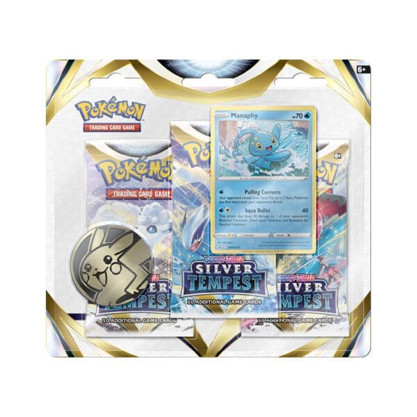 Silver Tempest 3 Pack Blister Manaphy