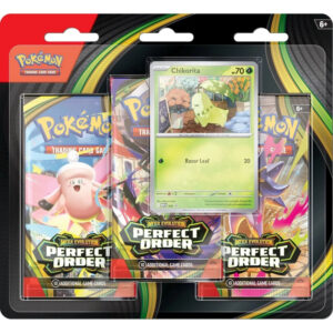Pokémon Perfect Order 3 Pack Blister Chikorita